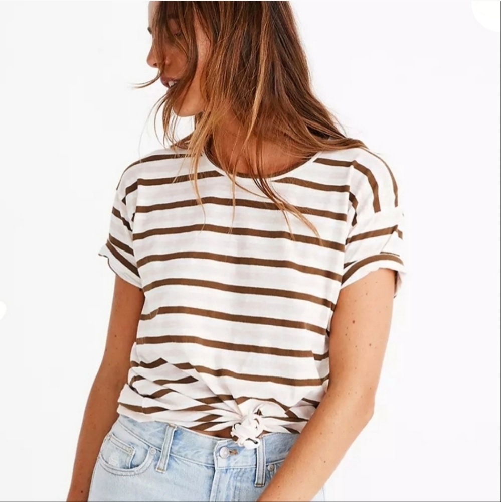 MADEWELL Whisper Knot Striped Shirt